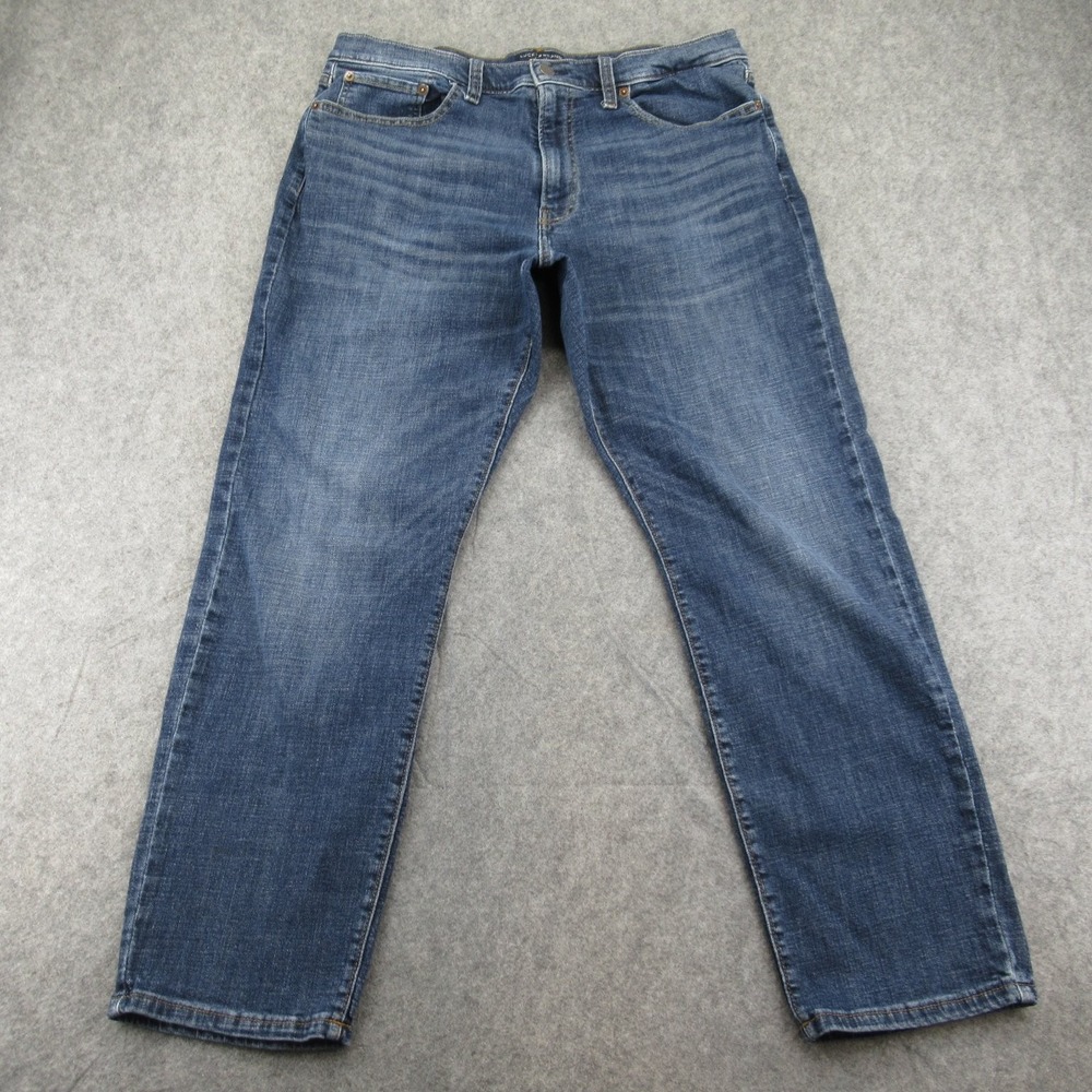 Lucky Brand Men's Jeans Slim Straight Blue Denim W36 L30